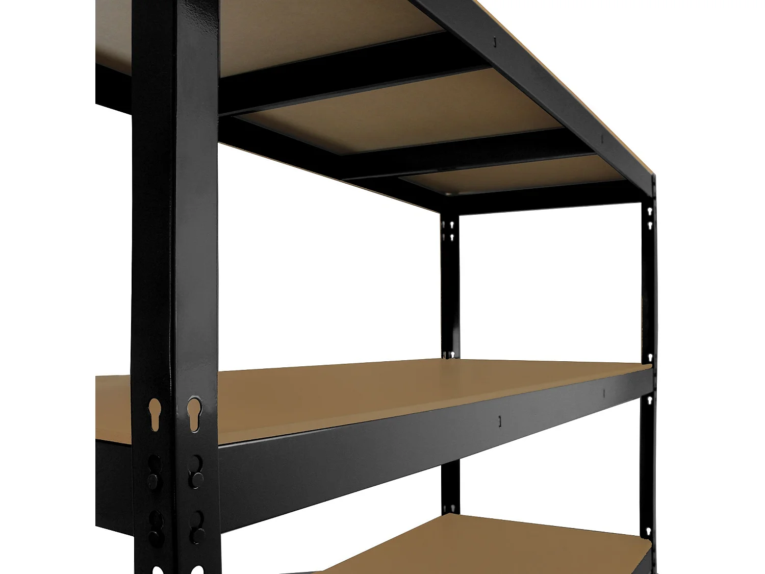 Monster Racking Schwerlastregal Lagerregal 160cm x 160cm x 60cm - Schwarz