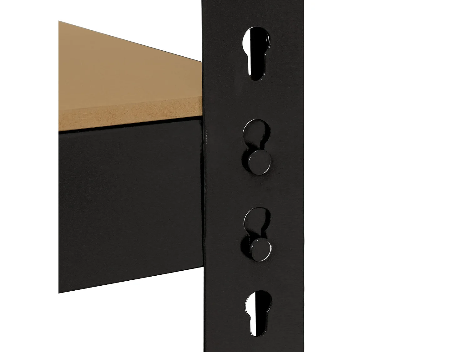 Monster Racking Schwerlastregal Lagerregal 160cm x 160cm x 60cm - Schwarz