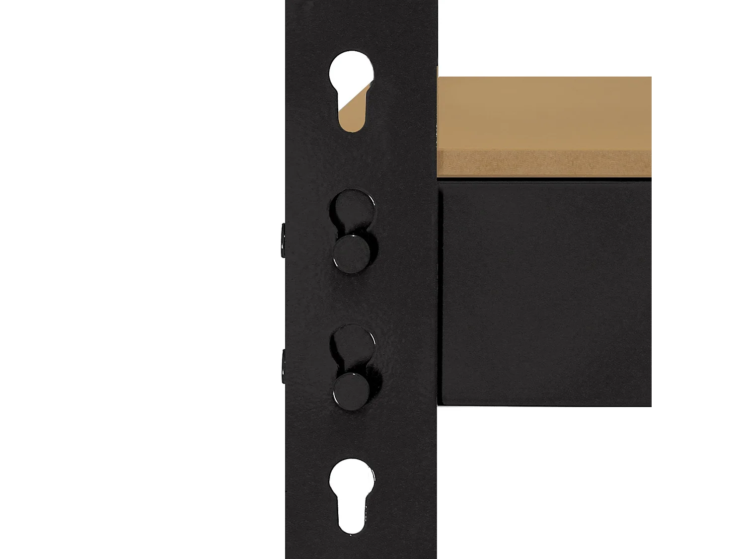 Monster Racking Schwerlastregal Lagerregal 160cm x 160cm x 60cm - Schwarz