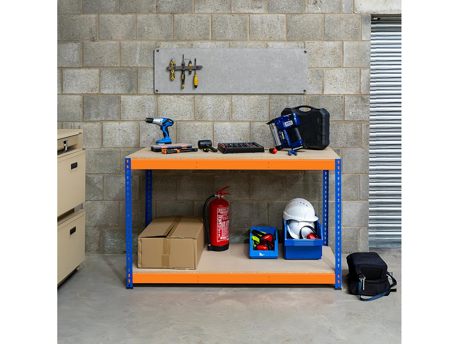 S-Rax 2-stufige Werkbank- 120cm x 45cm x 90cm