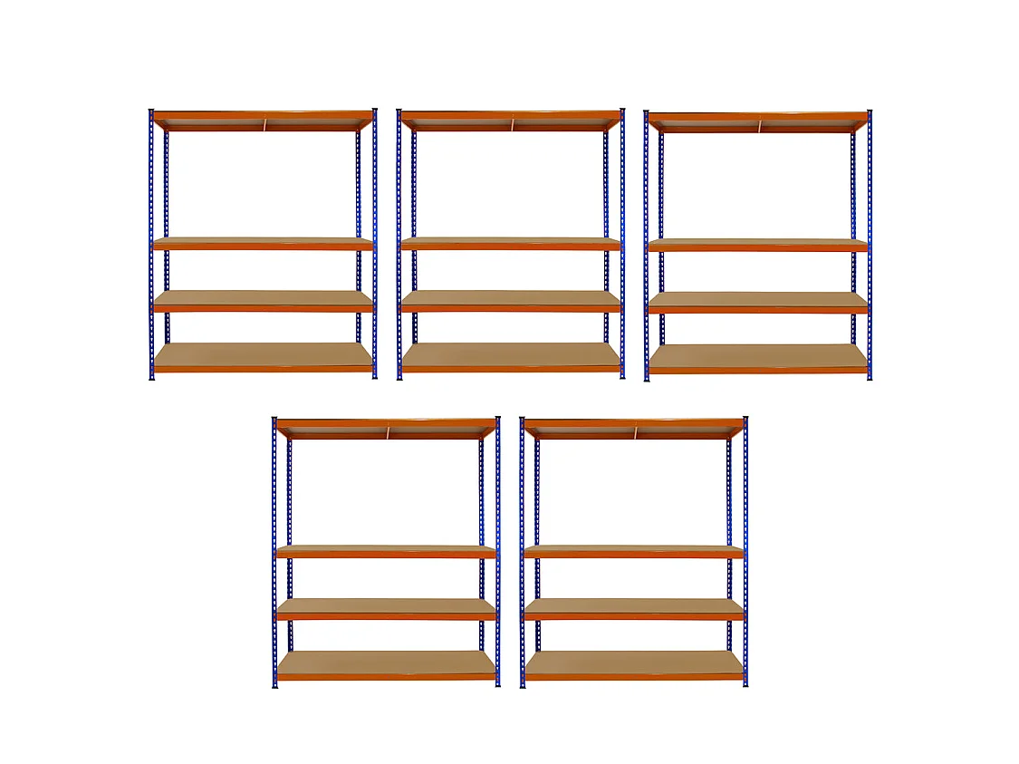 5 x S-Rax Lagerregale 150cm x 50 cm