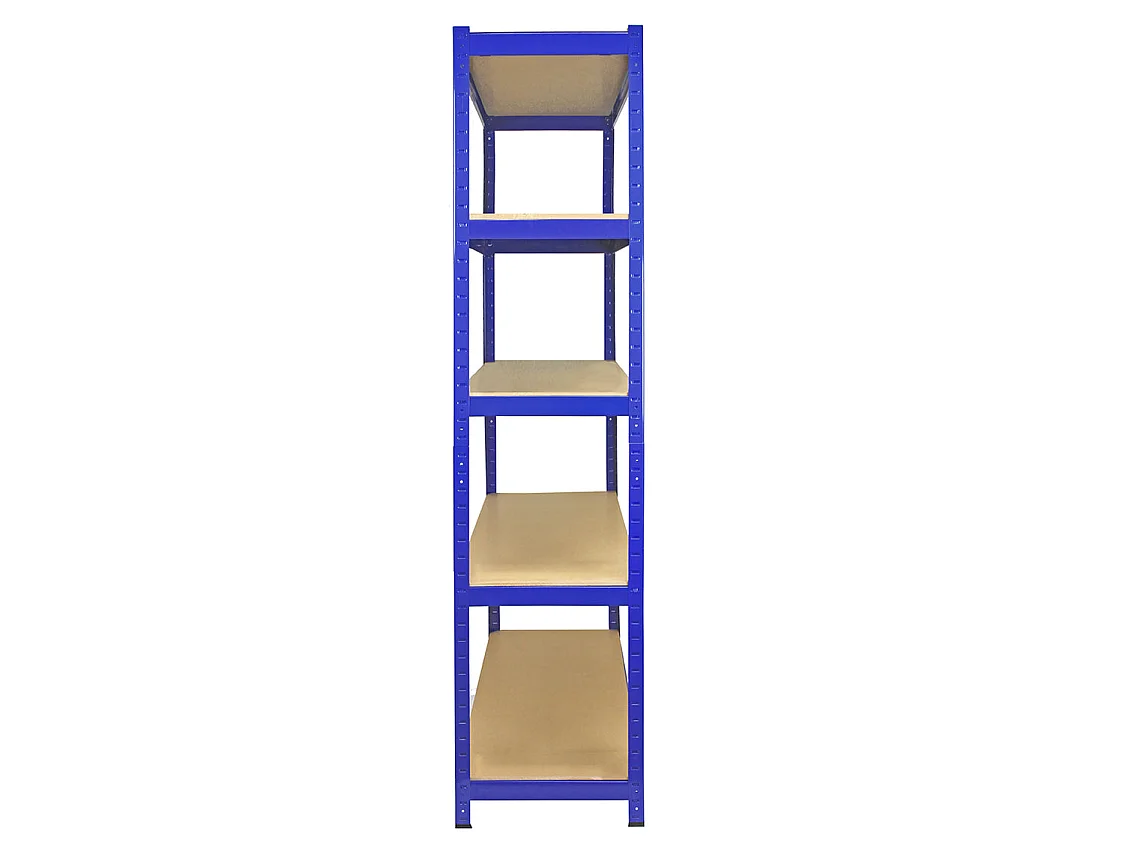 2 x T-RAX Blaue Lagerregale 75cm x 150cm x 30cm