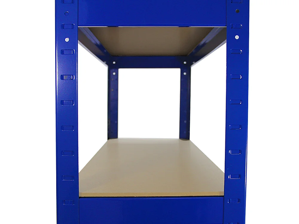 2 x T-RAX Blaue Lagerregale 75cm x 150cm x 30cm