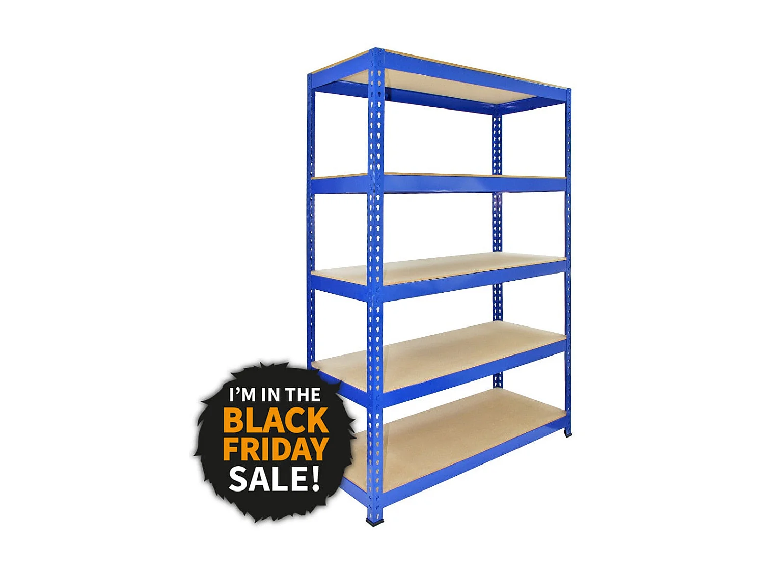 Scaffale da Garage ad Incastro Q-Rax - Blu - 120cm x 50cm