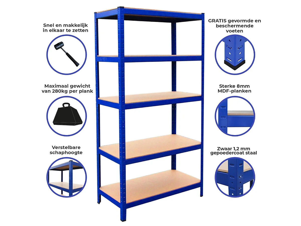 Monster Racking T-Rax 90cm Lagerregal Blau