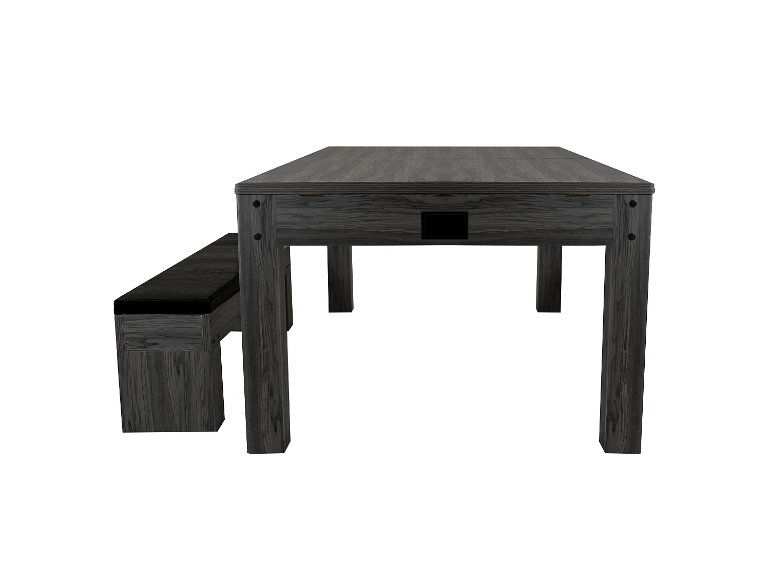Tavolo Multigioco 7-in-1 213 cm (7ft) Grigio con Panca Contenitore