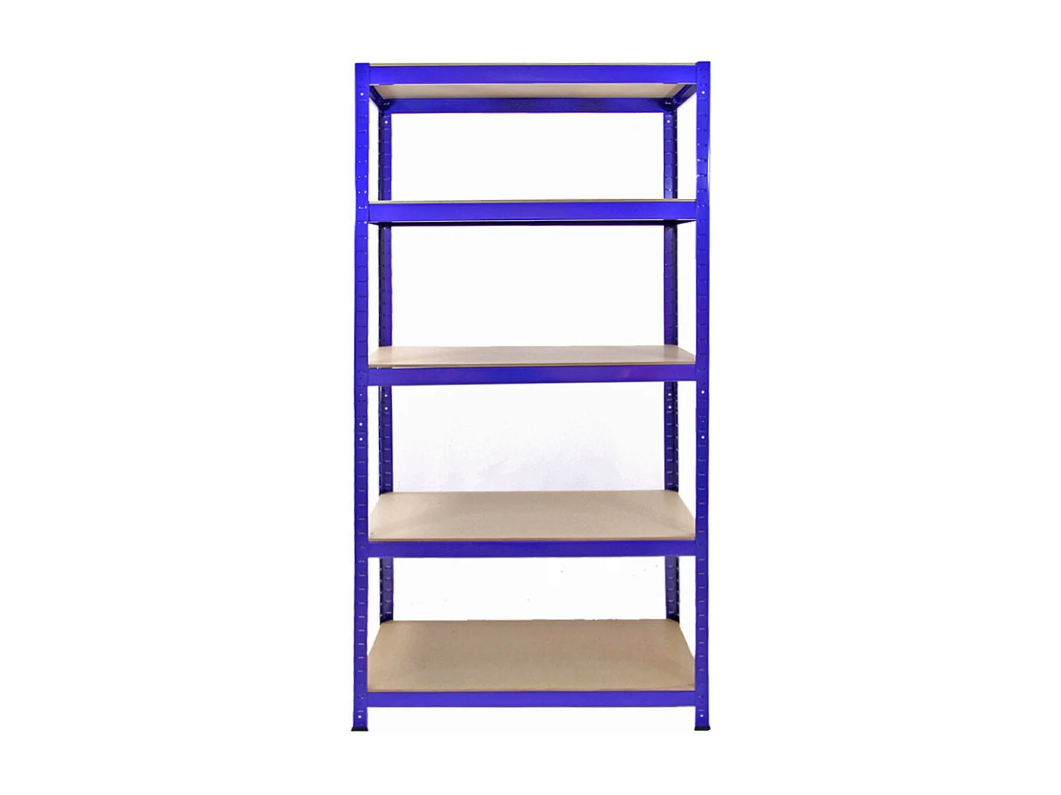 5 Scaffali T-Rax In Acciaio Senza Bulloni Blu 90cm