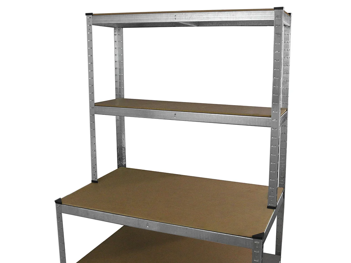 Etabli de Garage Etagère de Rangement en Acier Galvanisé Sans Boulons
