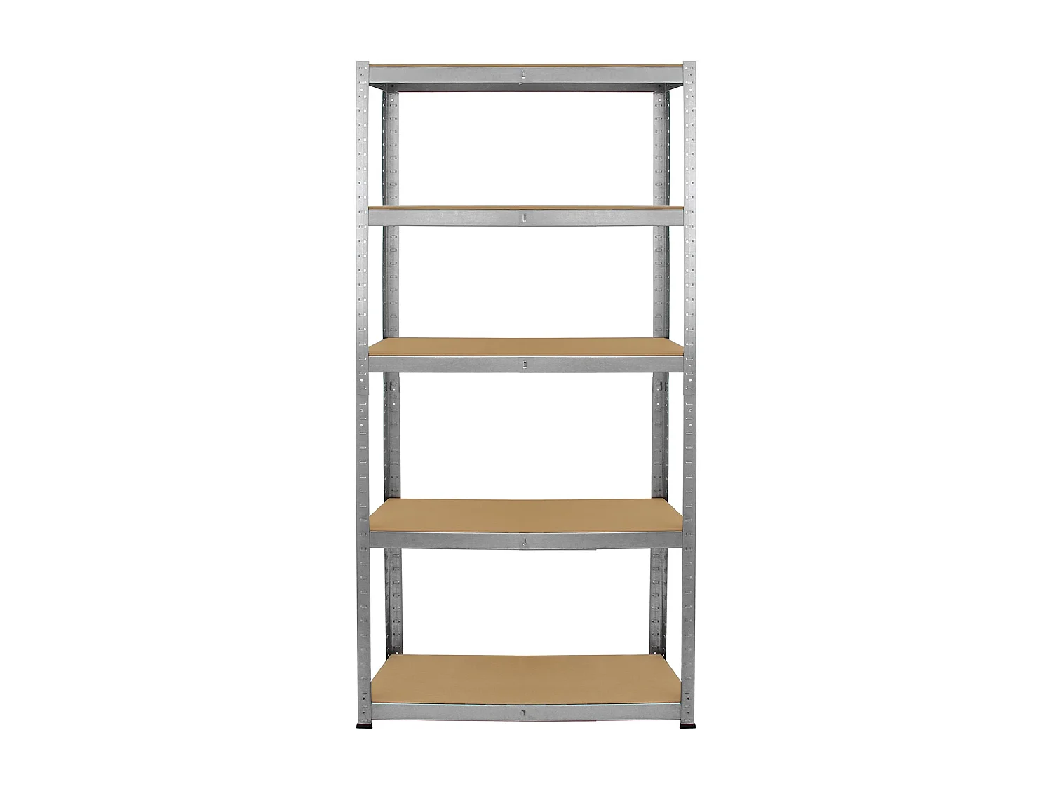 4 Scaffali Galwix in Acciaio Senza Bulloni Grigi 90cm