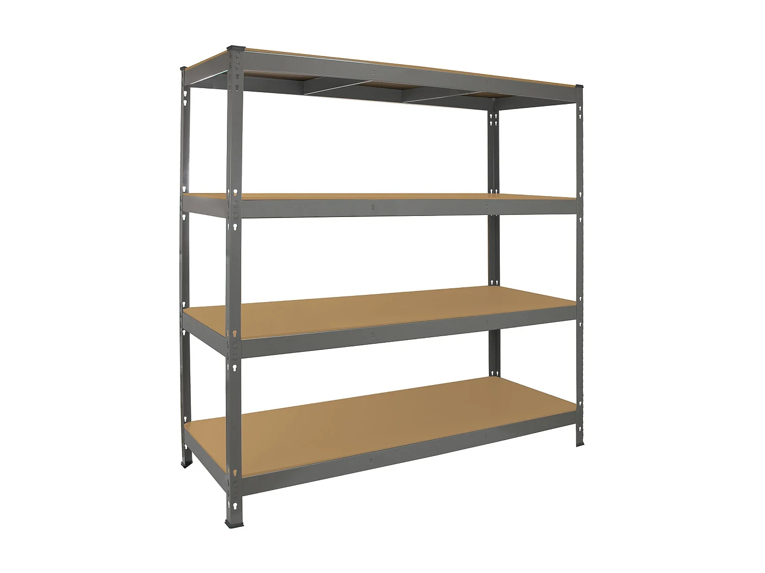 Scaffale da Garage ad Incastro Q-Rax - Grigio - 160cm x 60cm