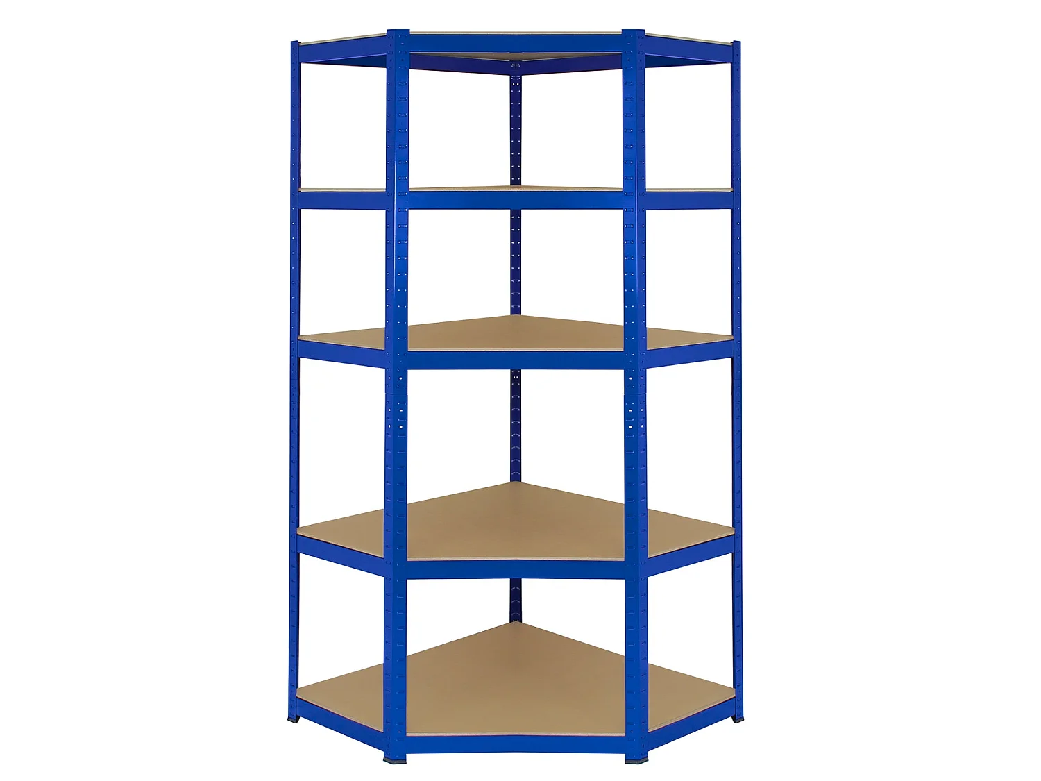 Rohový regál Monster Racking T-Rax a 2 x 90 cm úložné priestory do garáže, modrý
