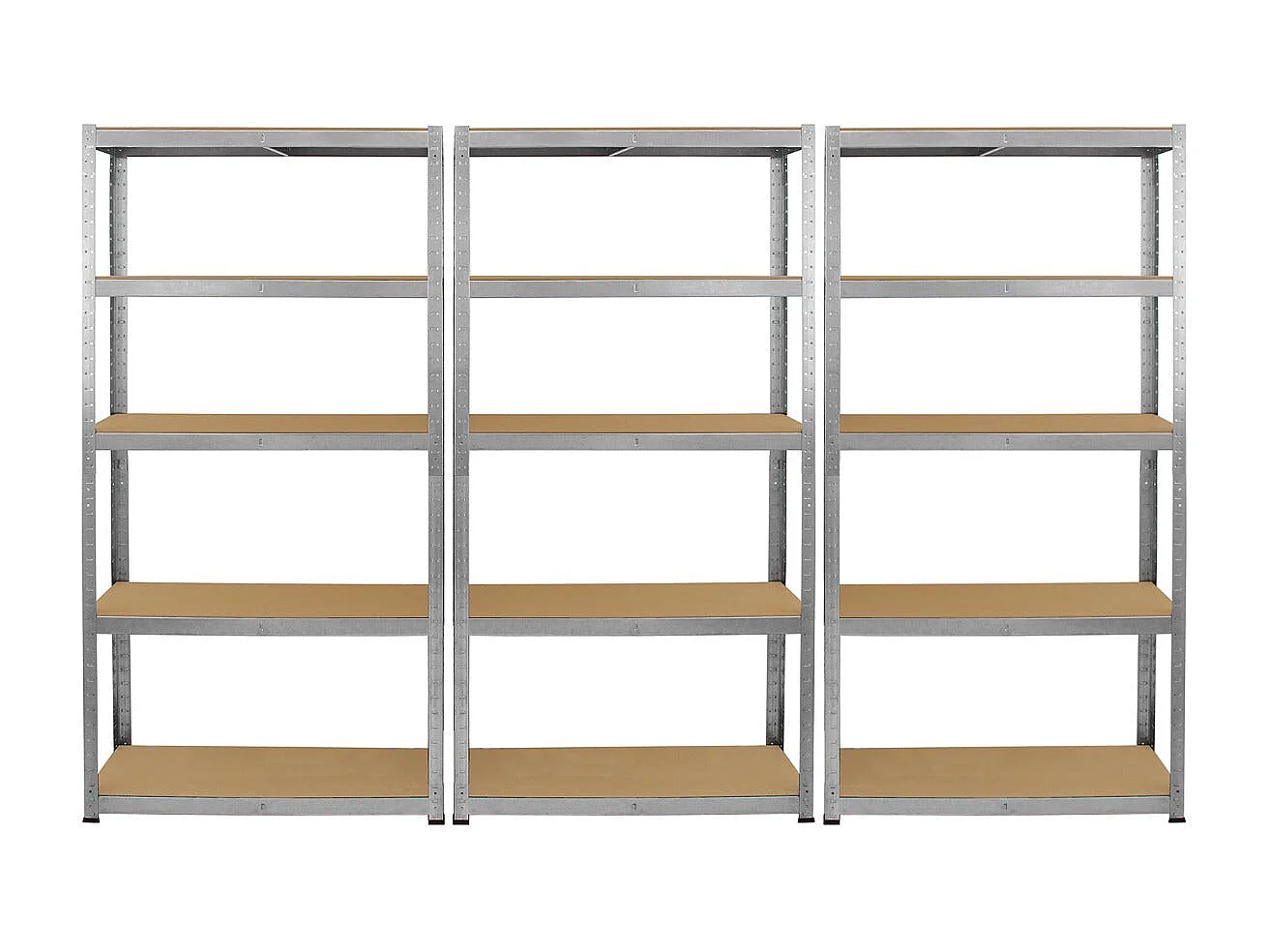 Scaffale da Garage Galvanizzato ad Incastro Galwix - 90cm x 30cm - 6 Pezzi