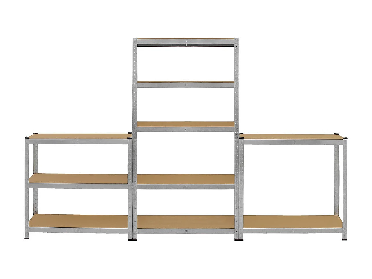 Scaffale da Garage Galvanizzato ad Incastro Galwix - 90cm x 30cm - 6 Pezzi