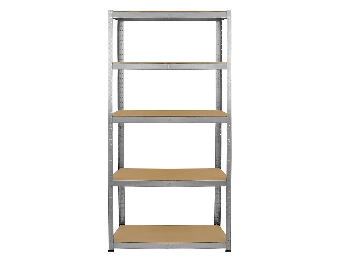 6 Rayonnages en Acier Galvanisé GALWIX 90 x 180 x 30 cm 150Kg par Etagère