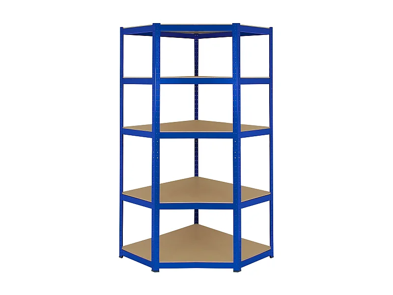 Scaffale Ad Angolo T-Rax In Acciaio Senza Bulloni Blu 90cm