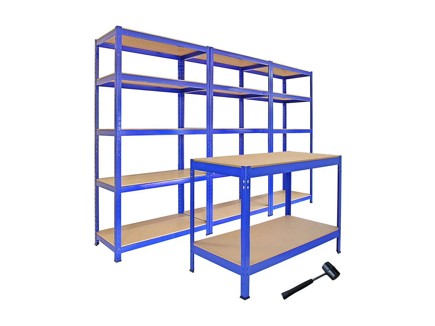 3 Scaffali T-Rax & Banco da Lavoro