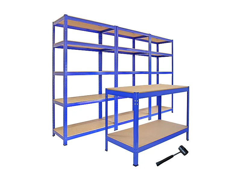 3 Scaffali T-Rax & Banco da Lavoro