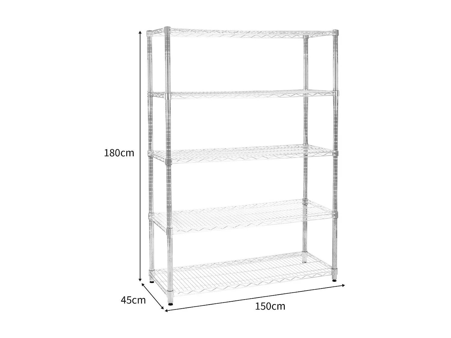 KuKoo Scaffalature in metallo - 45cm x 150cm x 180cm