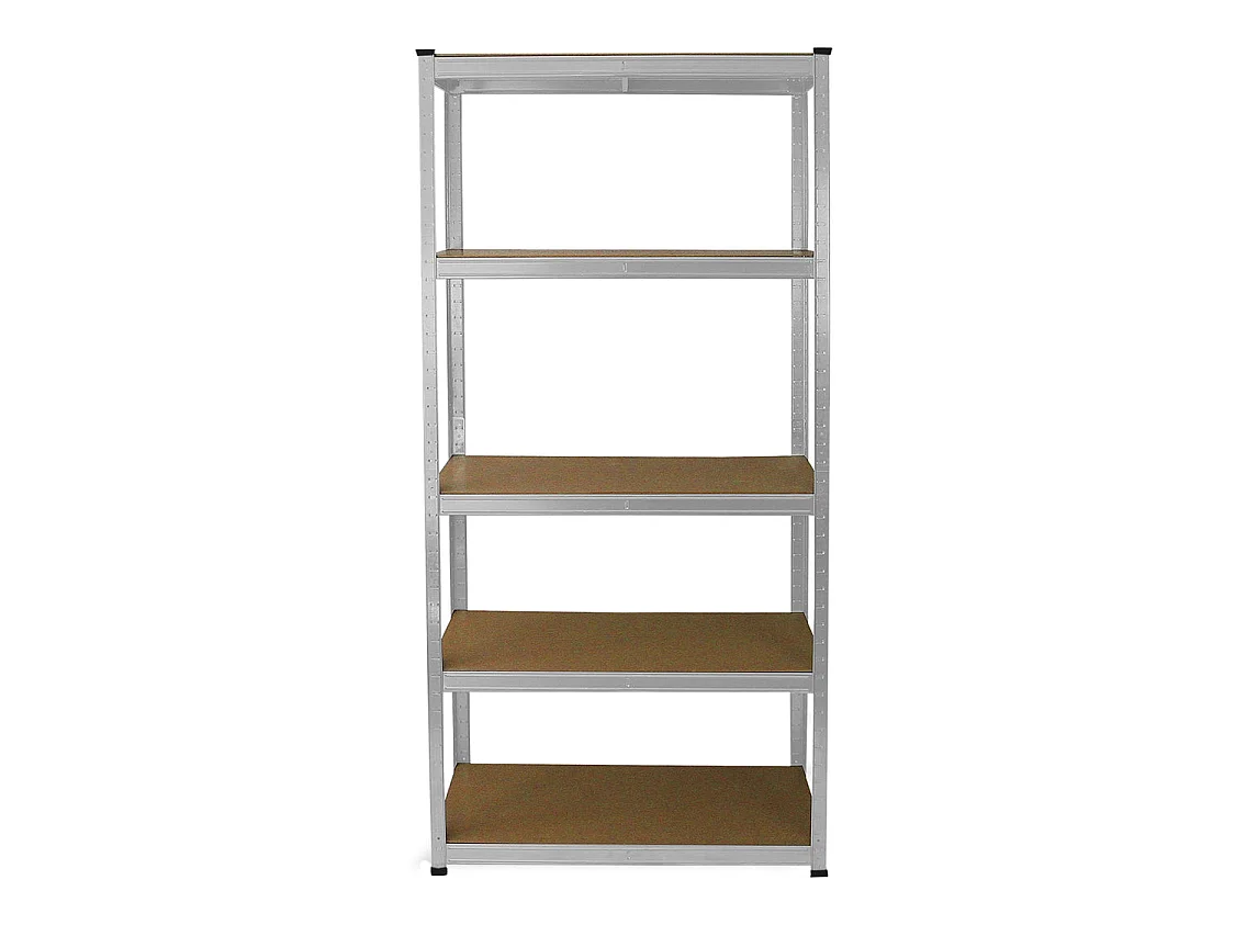 2 Étagères Rangement E-Rax Acier Galvanisé - 90x40x180cm - Capacité de 200Kg