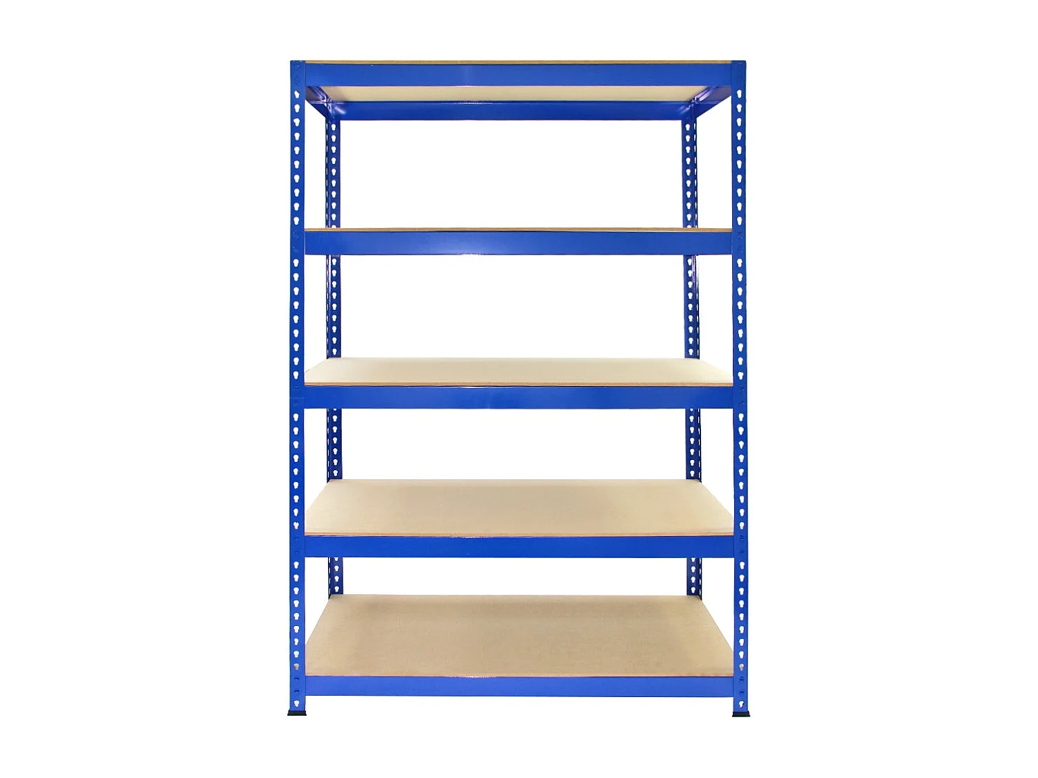 Scaffale da Garage ad Incastro Q-Rax - Blu - 2 Scaffali da 90cm e 3 Scaffali da 120cm