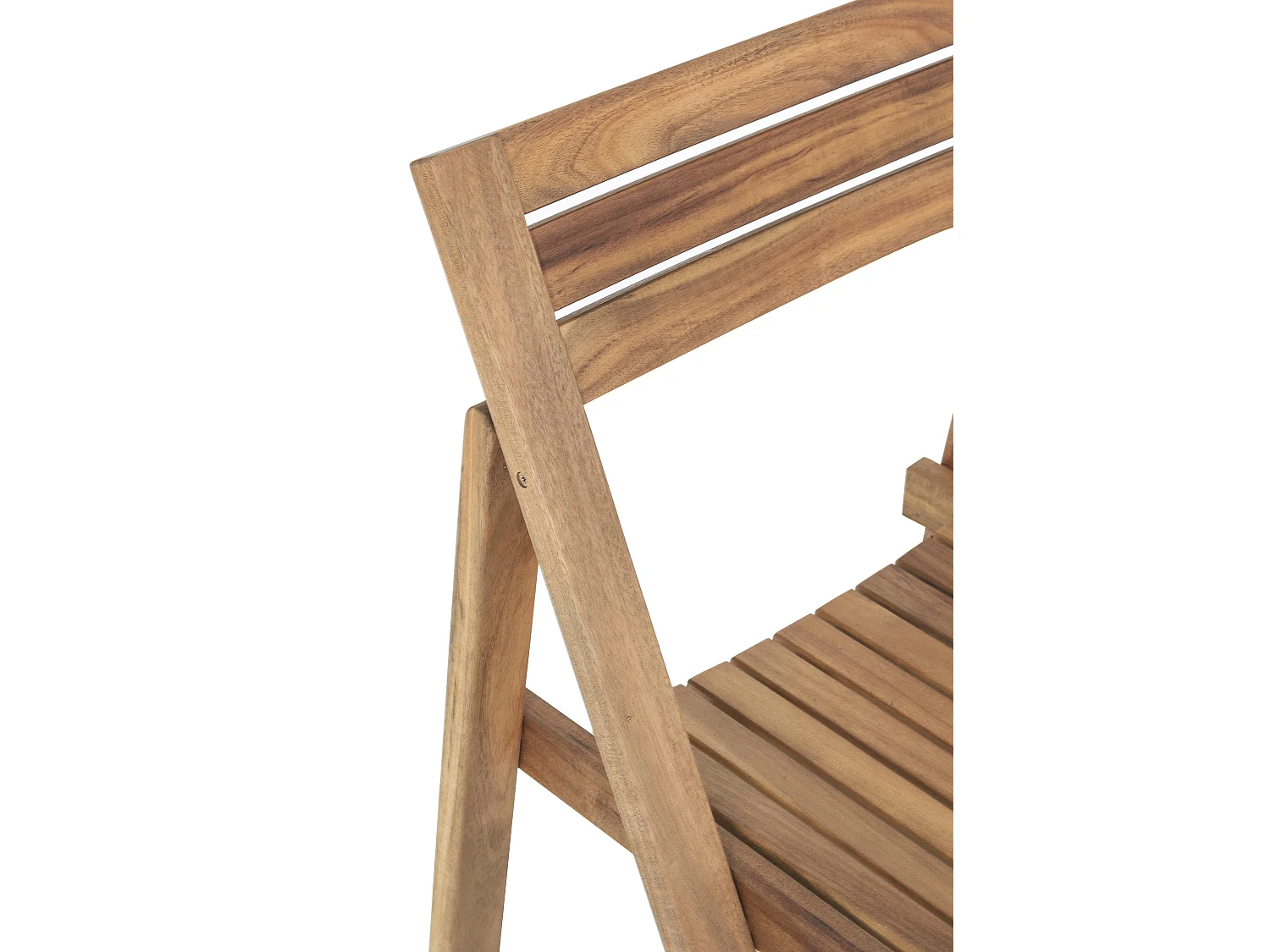 Ensemble de jardin NOEMI – Table pliante modulable + 4 chaises pliantes en acacia huilé