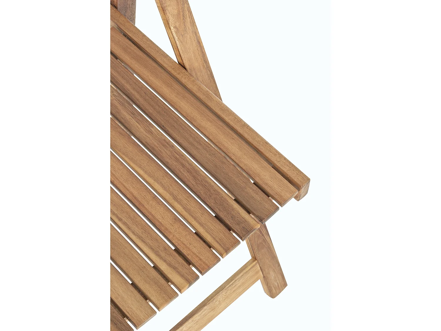 Ensemble de jardin NOEMI – Table pliante modulable + 4 chaises pliantes en acacia huilé