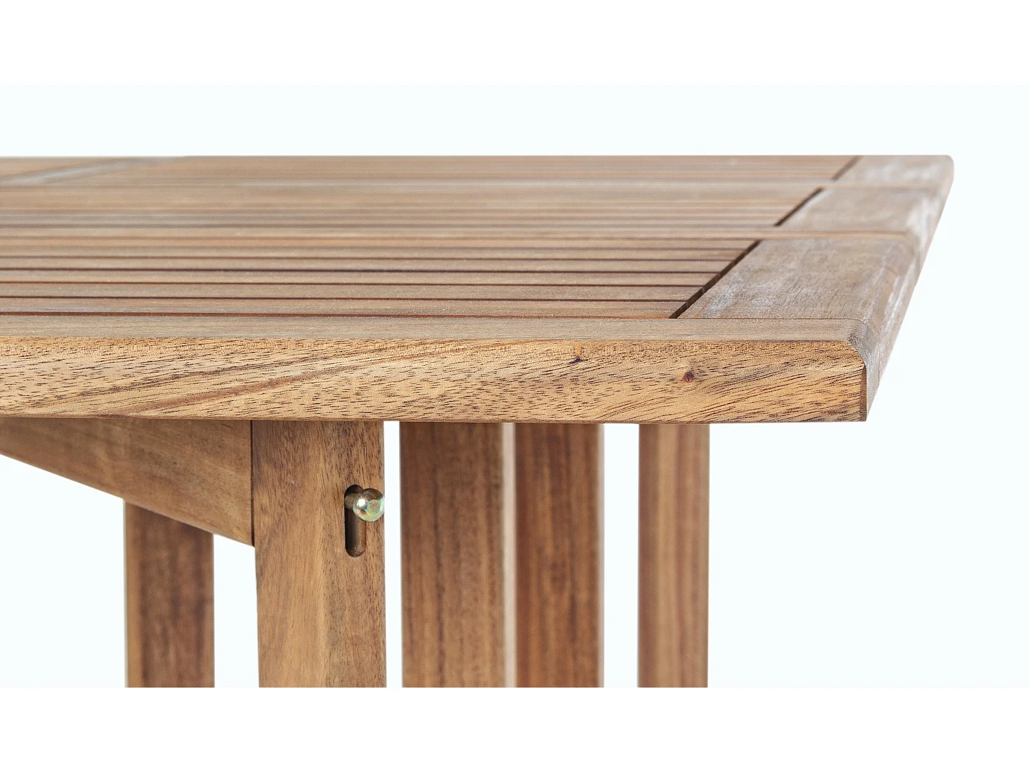 Ensemble de jardin NOEMI – Table pliante modulable + 4 chaises pliantes en acacia huilé