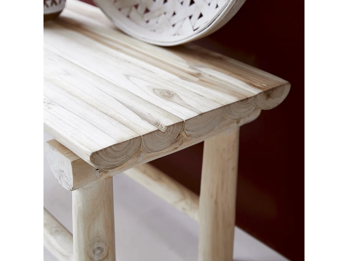 Deko-Bank aus Teakholz 80 Kilim