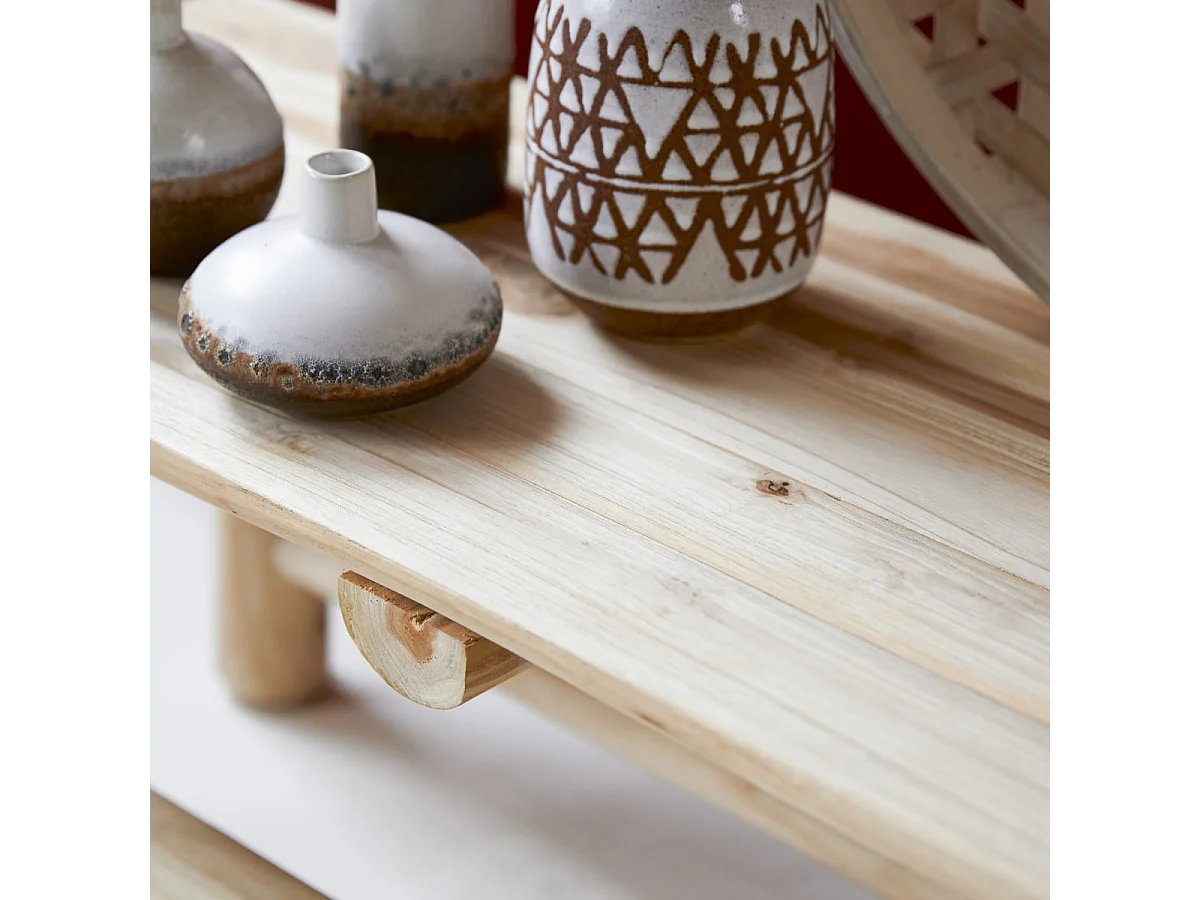 Deko-Bank aus Teakholz 80 Kilim