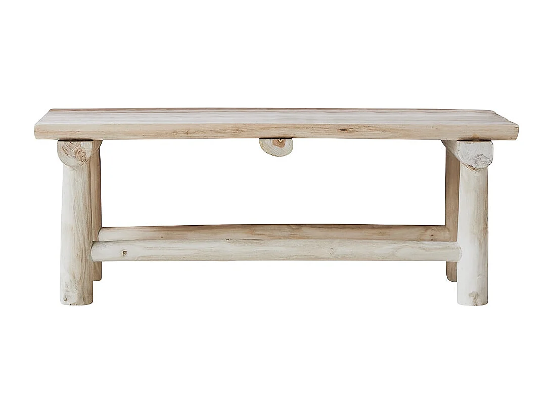 Deko-Bank aus Teakholz 80 Kilim