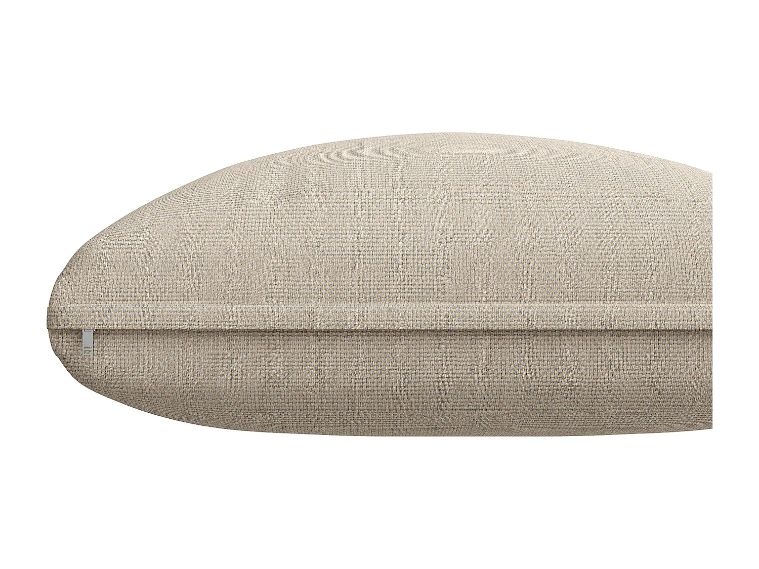 Tuinset voor 6 personen - bank met handgeweven armleuningen + fauteuil + 2 tafels + kussens - metaal - beige