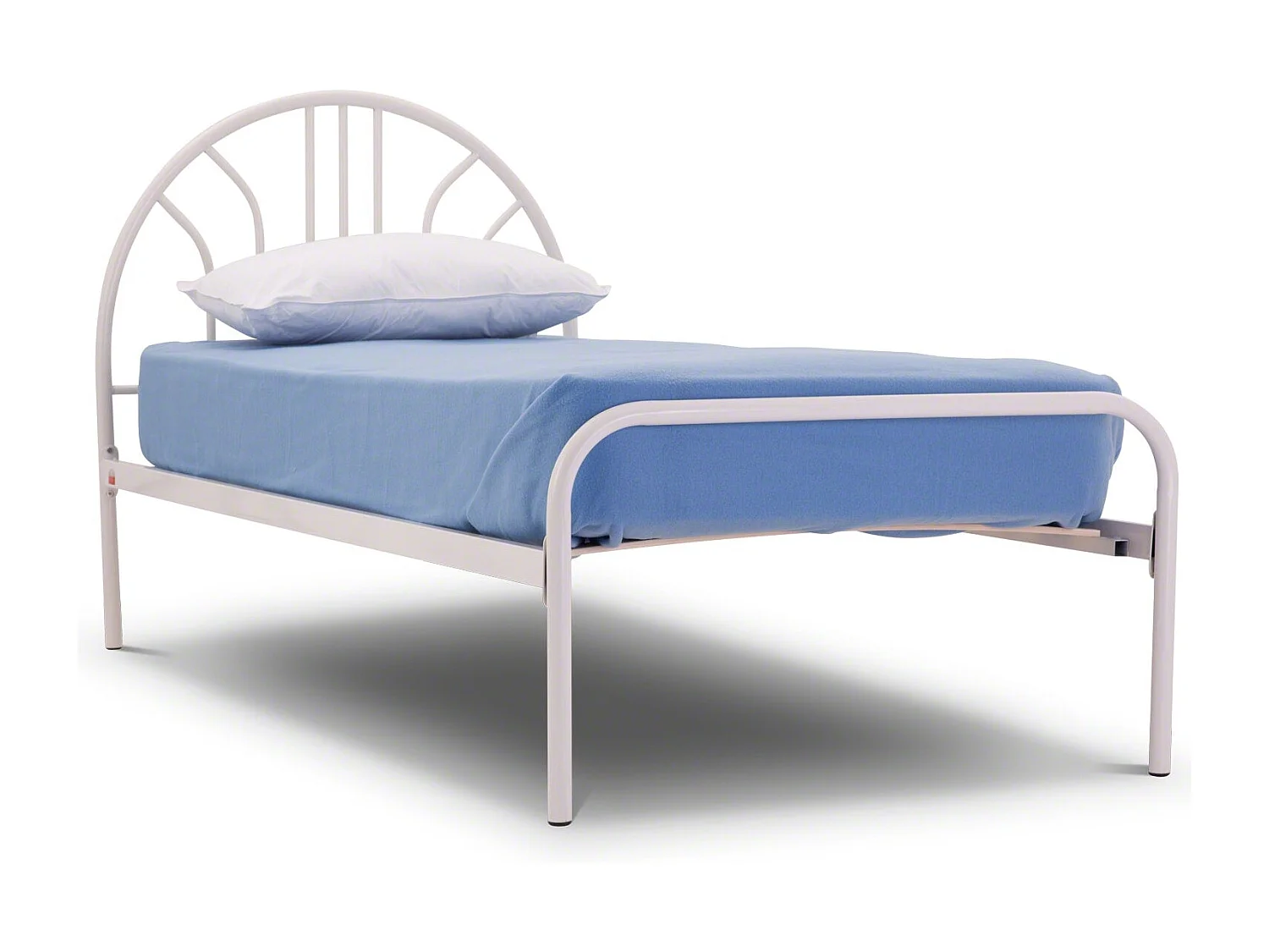 Lit enfant métal blanc 90x190 cm 1 place ECO