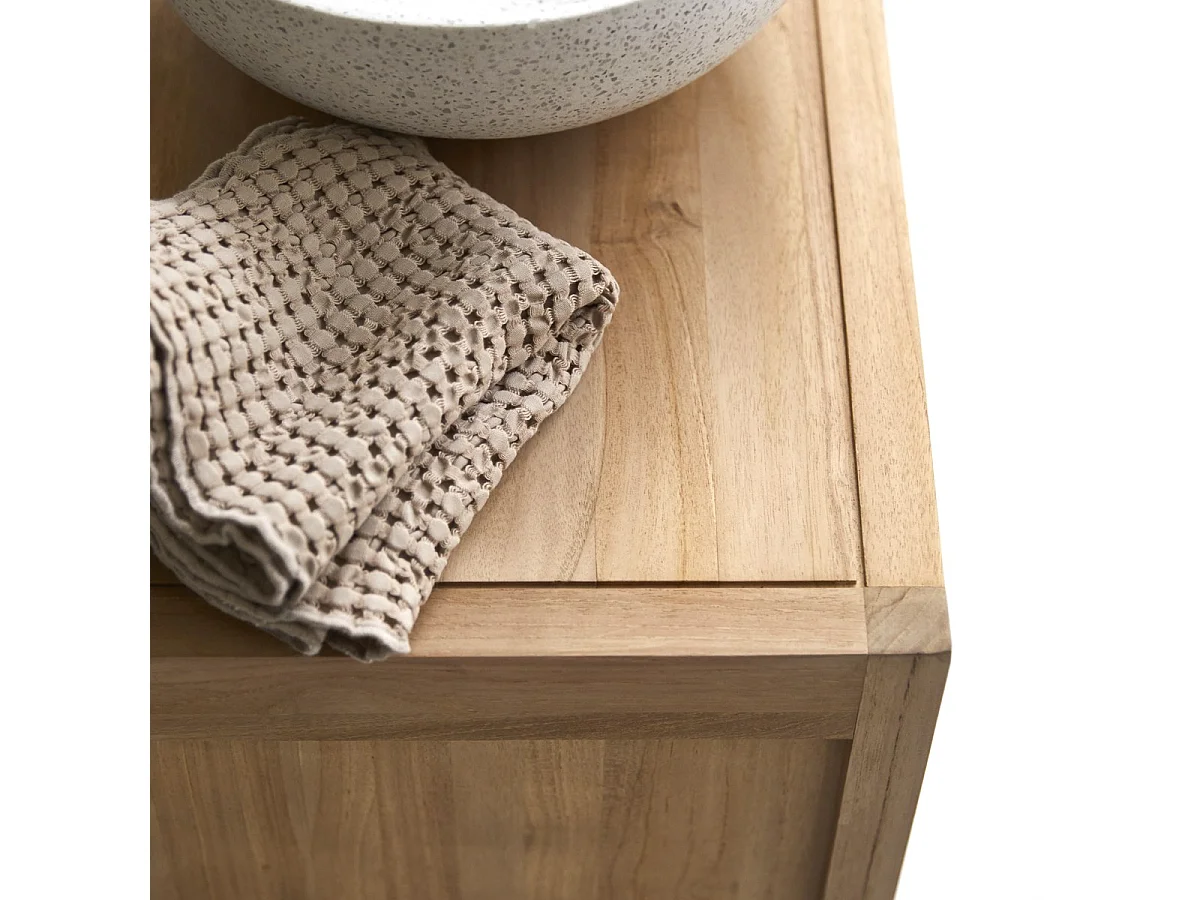 Meuble de rangement en bois de Teck brut 60 Arty