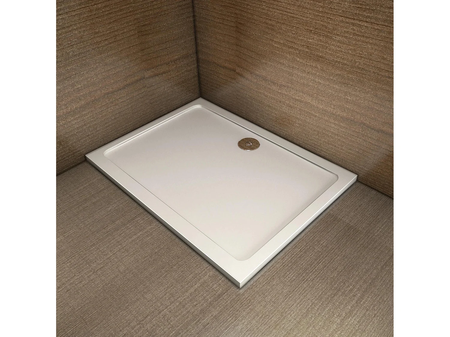 AICA Receveur de Douche Extra-Plat 3cm - Installation Facile et Rapide - 160x80cm Blanc Antidérapant