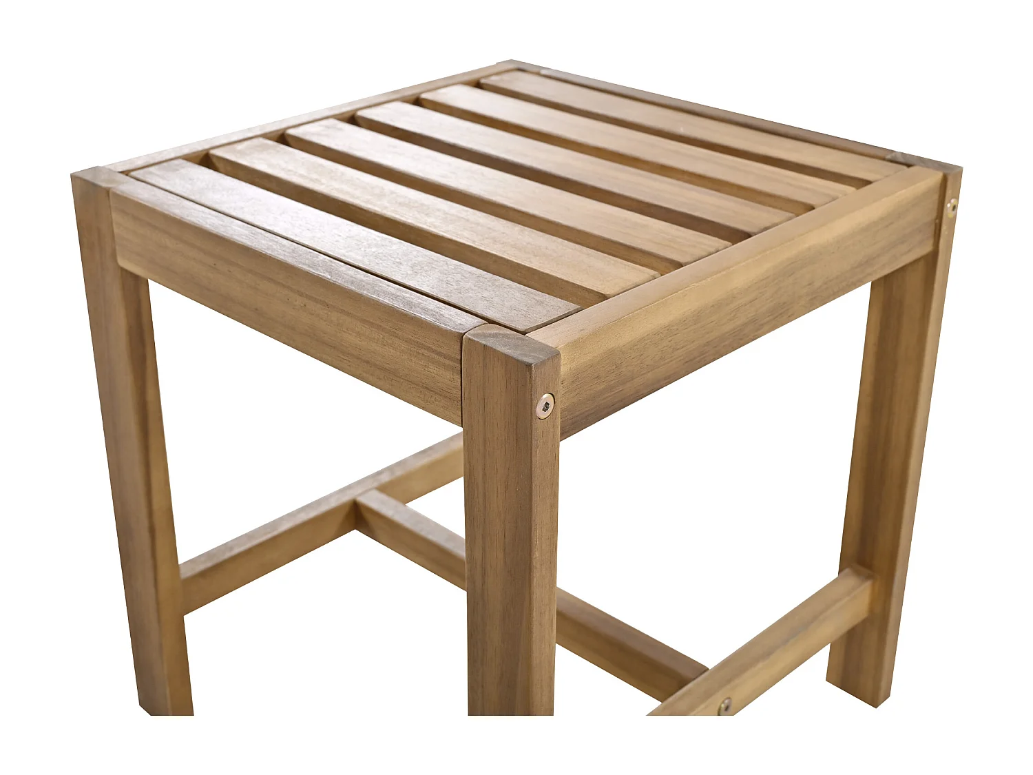 Ensemble table et chaises d'extérieur pour 7-8 personnes avec canapé, 3 bancs et 1 table, acacia, gris + naturel