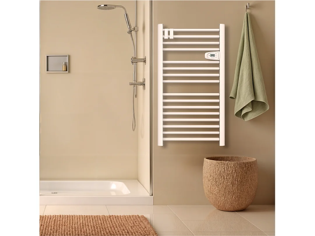 Sèche-serviette électrique sans fluide 500W H.98xL54cm Bestherm HESTIA blanc