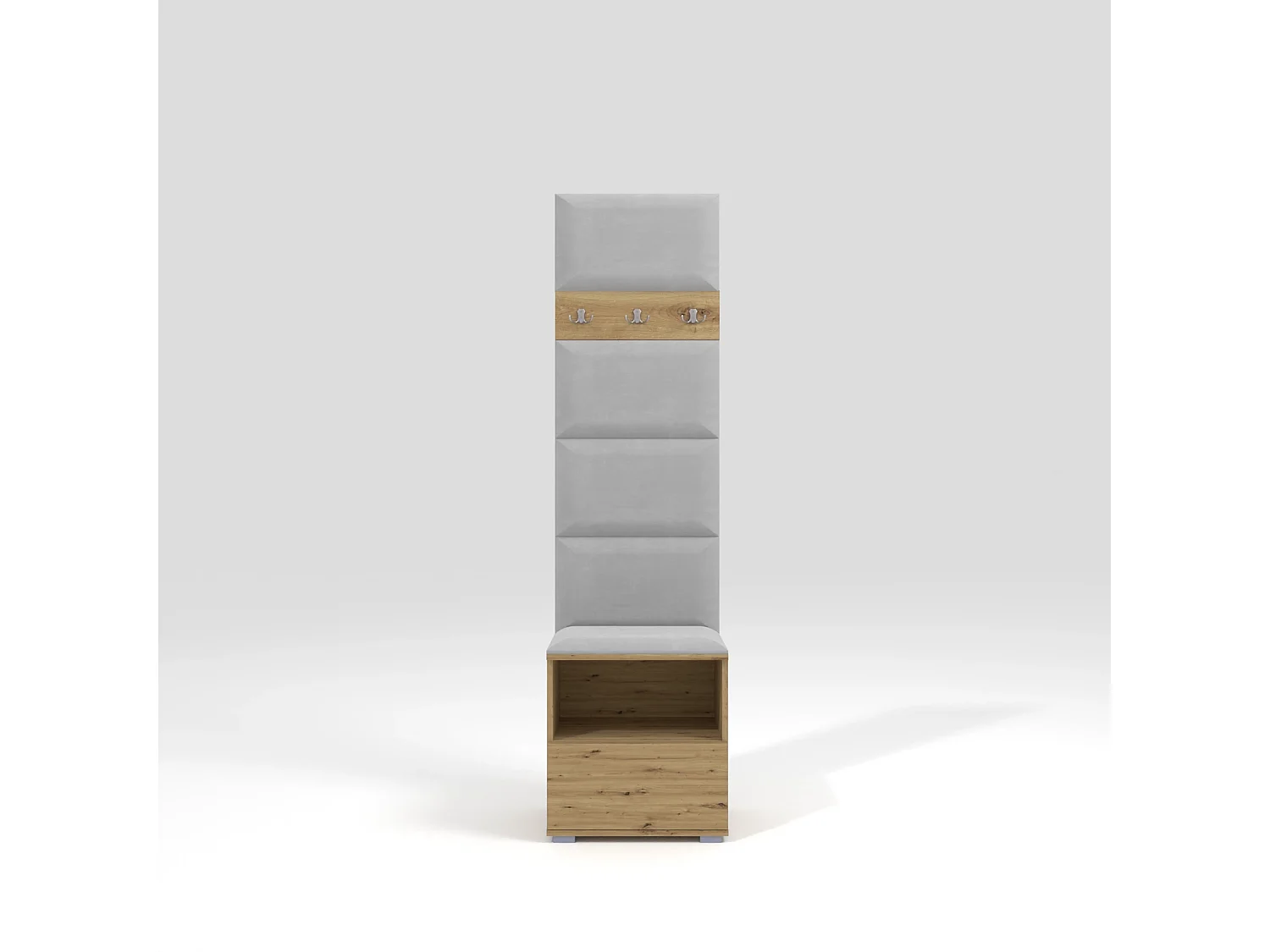 Halcombinatie Nela IV - 50 cm - Artisan Eiken - Trinity 32 - Lichtgrijs