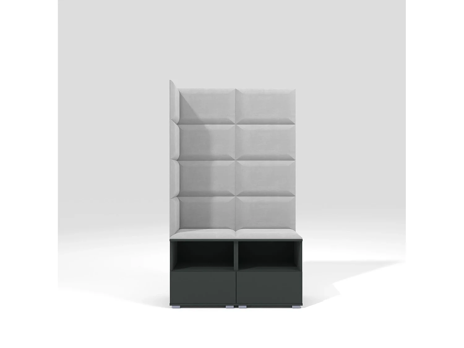 Halcombinatie Nela V - 100 cm - Grafiet - Trinity 32 - Lichtgrijs