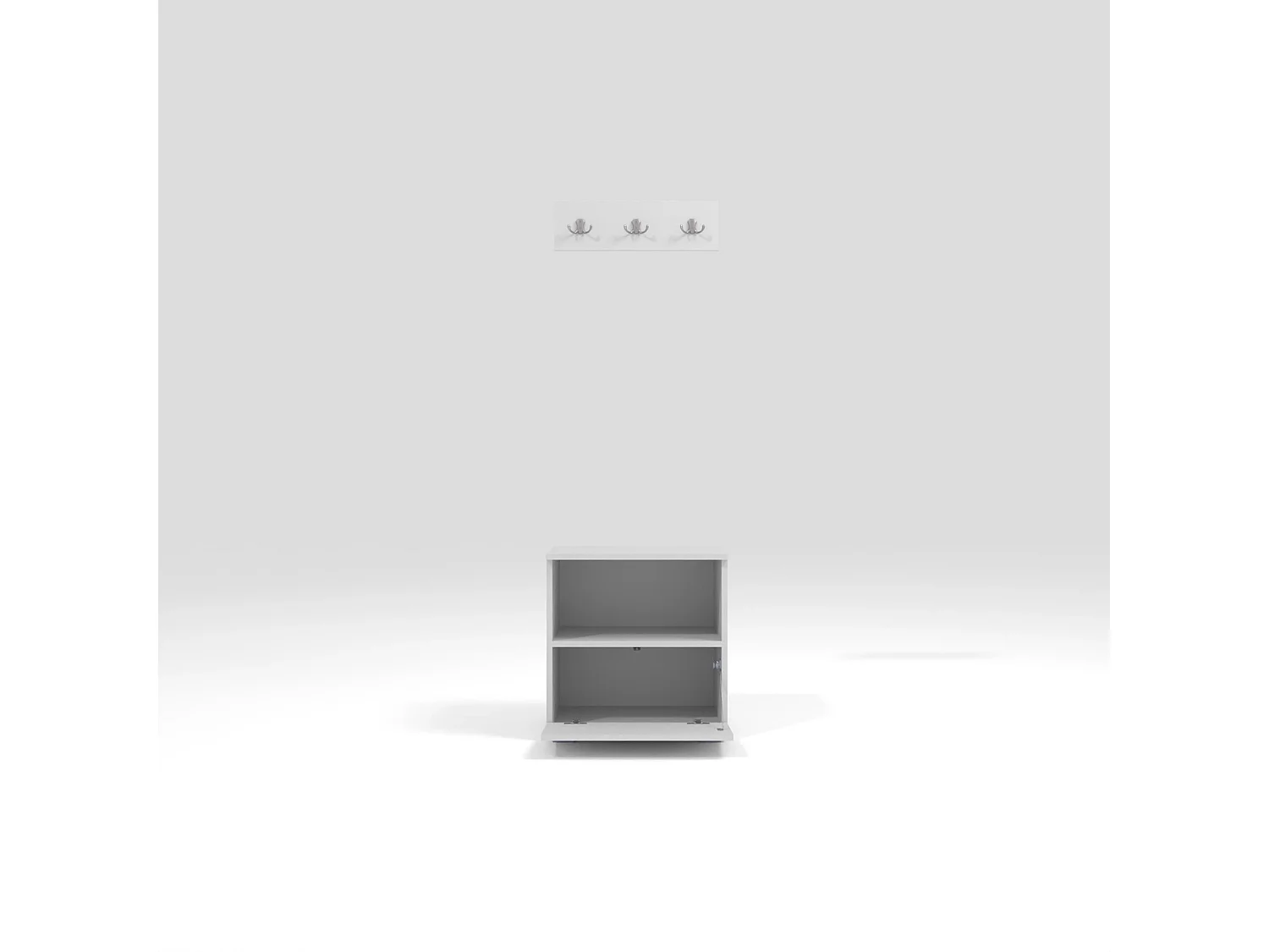 Halcombinatie Nela IV - 50 cm - Mat Wit - Trinity 16 - Zwart