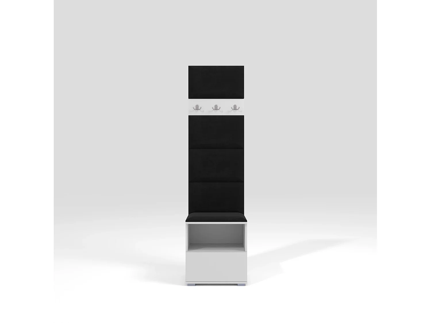 Halcombinatie Nela IV - 50 cm - Mat Wit - Trinity 16 - Zwart