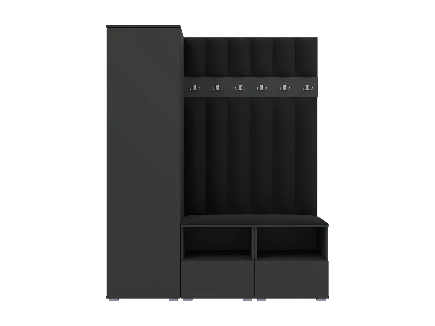 Halcombinatie Nela II LUX - 150 cm - Grafiet - Trinity 16 - Zwart