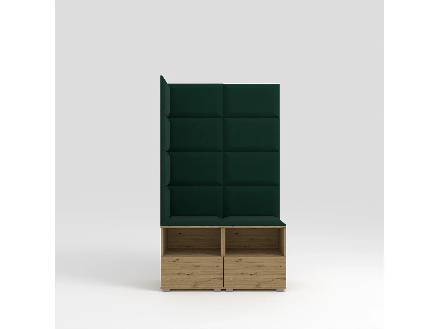 Halcombinatie Nela V - 100 cm - Artisan Eiken - Trinity 28 - Flessengroen