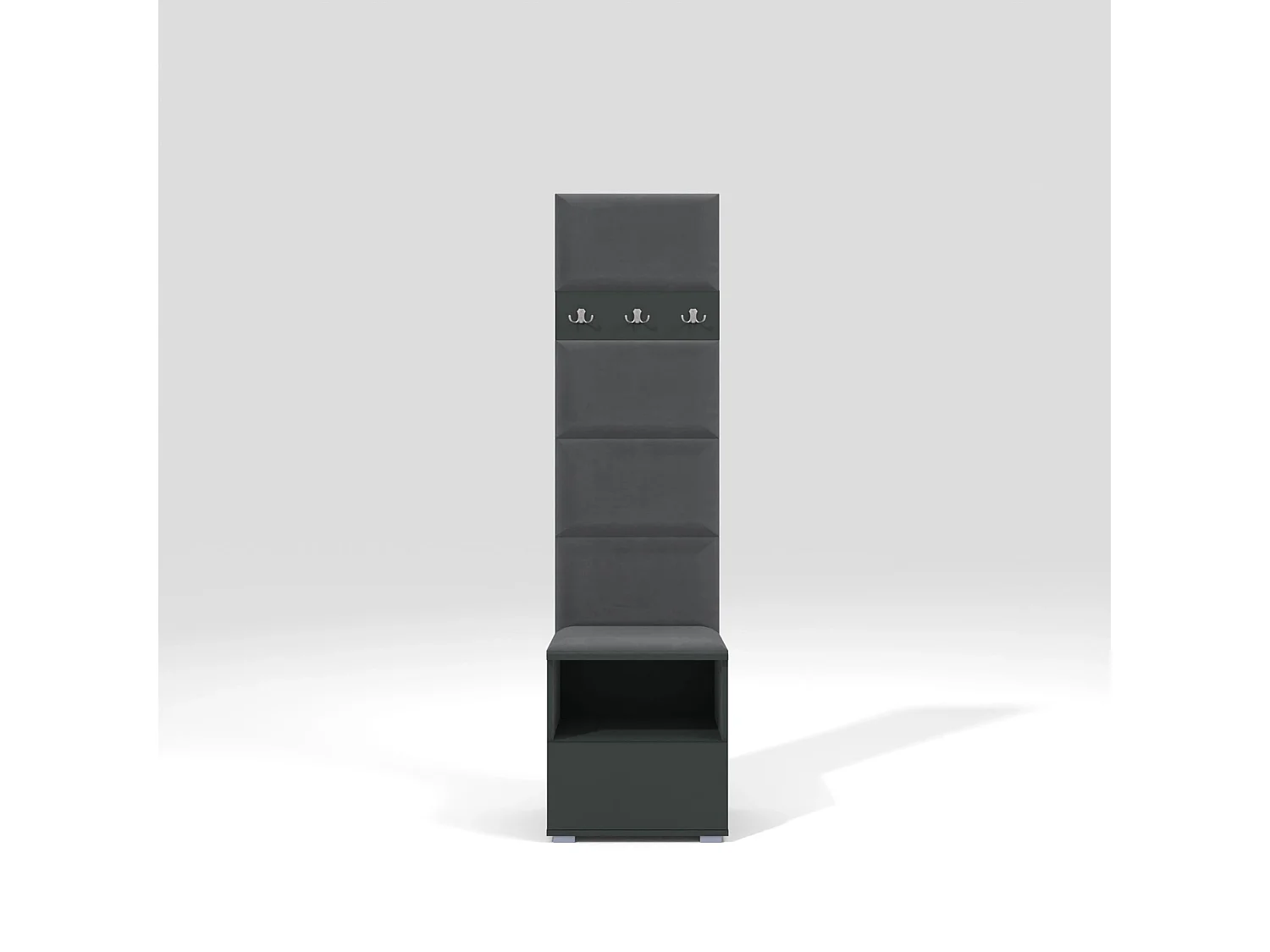 Garderobe Nela IV - 50 cm - Graphit - Trinity 15 - Dunkelgrau