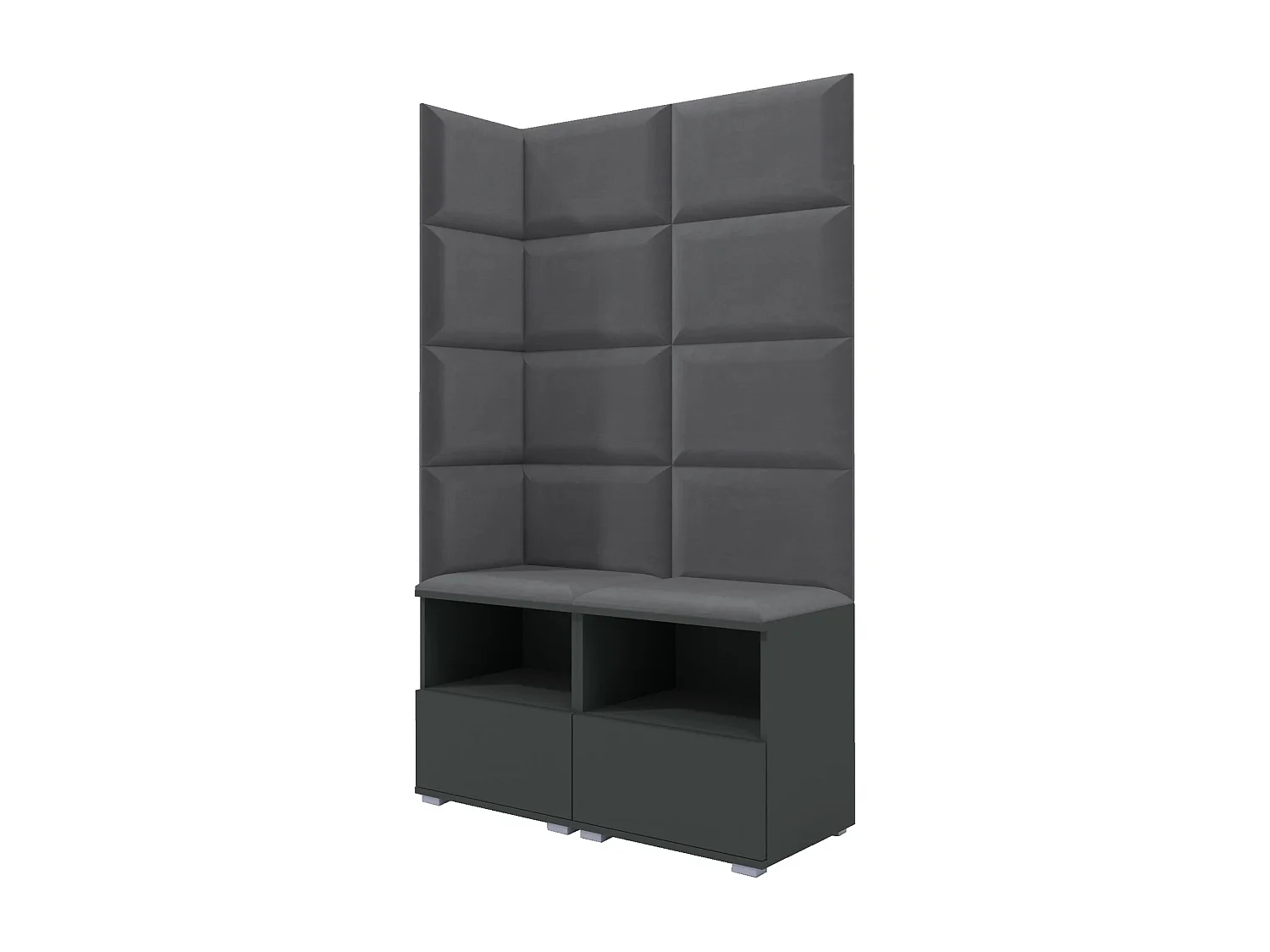 Halcombinatie Nela V - 100 cm - Grafiet - Trinity 15 - Donkergrijs