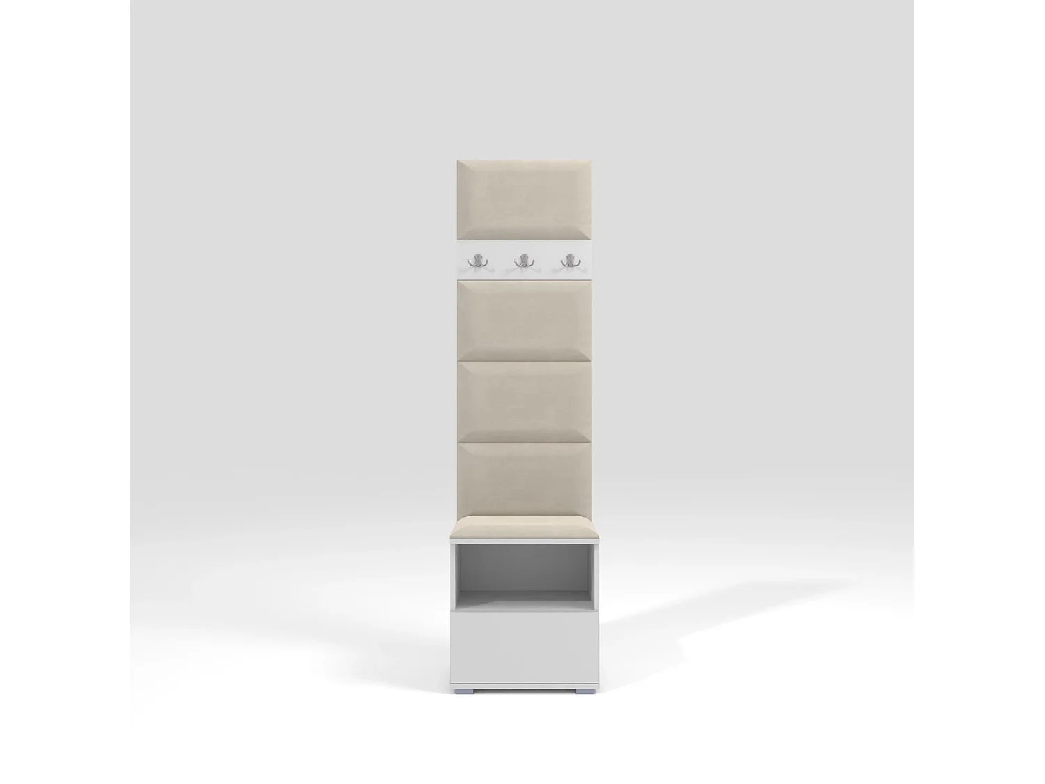 Halcombinatie Nela IV - 50 cm - Mat Wit - Trinity 01 - Crème