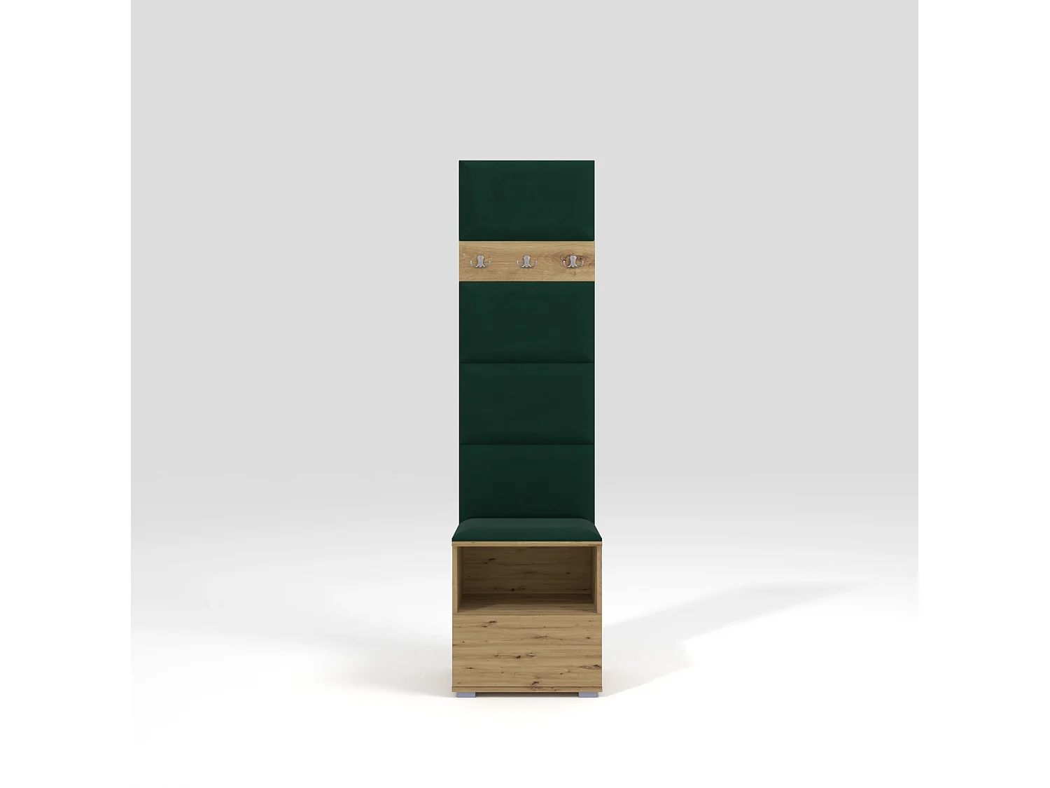 Halcombinatie Nela IV - 50 cm - Artisan Eiken - Trinity 28 - Flessengroen