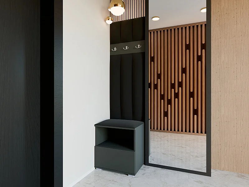 Halcombinatie Nela IV LUX - 50 cm - Grafiet - Trinity 16 - Zwart