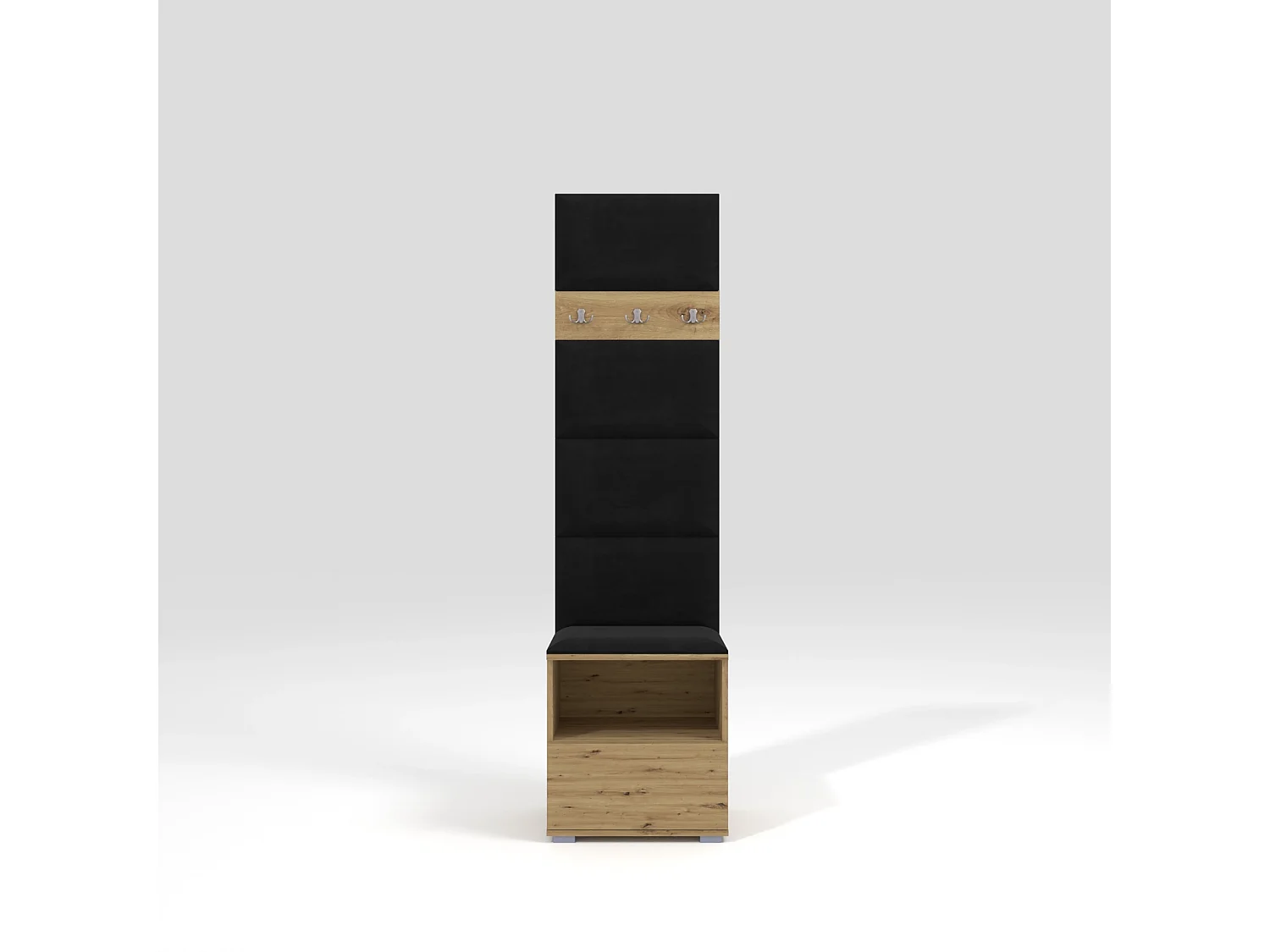 Halcombinatie Nela IV - 50 cm - Artisan Eiken - Trinity 16 - Zwart