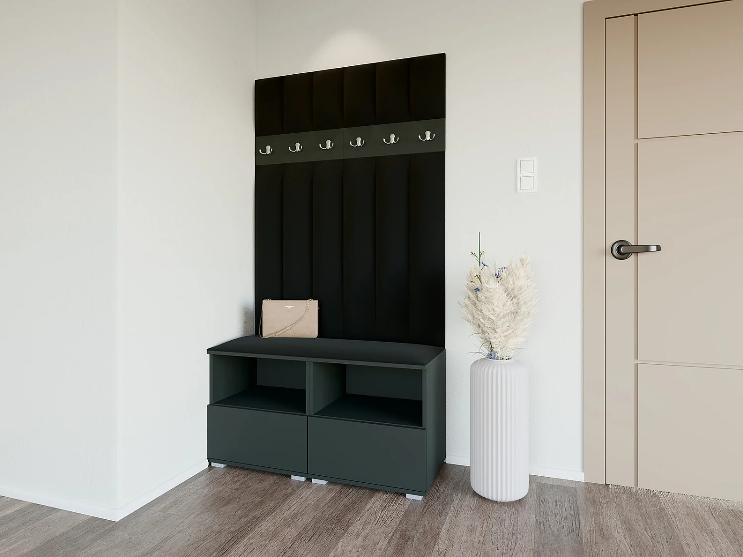 Halcombinatie Nela III LUX - 100 cm - Grafiet - Trinity 16 - Zwart