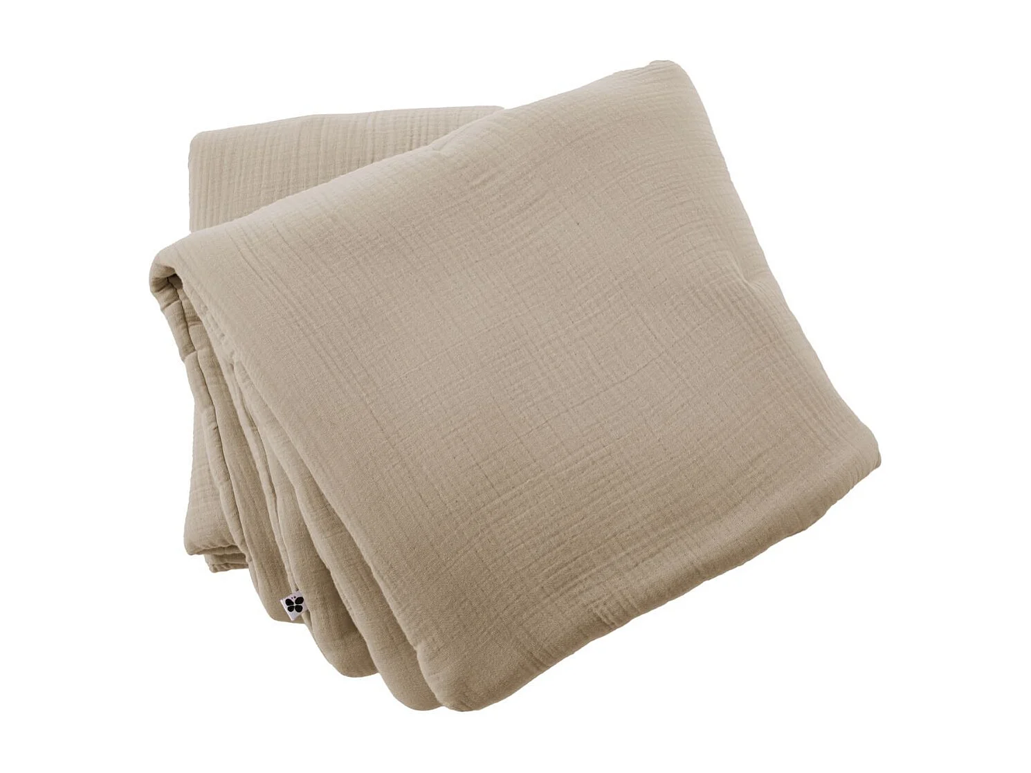 Chemin de lit 90x200cm gaze de coton uni coloris Ficelle - INALIA